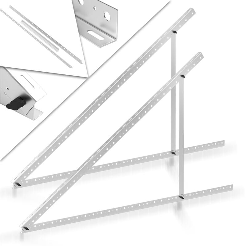 104cm Support de Panneau Solaire en Aluminium 41' - Kit de Montage pour Panneau Solaire - Swanew