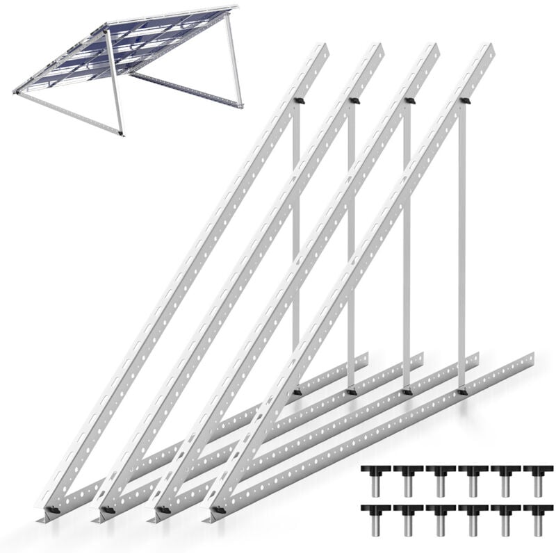 SWANEW 104cm Support de Panneau Solaire en Aluminium 41" - Kit de Montage pour Panneau Solaire