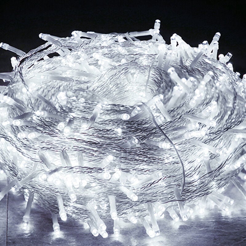10m 100 led Lichterkette Wasserdicht Beleuchtung weihnachtslicht Leuchte Vorhang,KaltWeiß – KaltWeiß – Swanew | 00726504957793 10m 100 led Lichterkette Wasserdicht Beleuchtung weihnachtslicht Leuchte Vorhang,KaltWeiß – KaltWeiß – Swanew | 00726504957793
