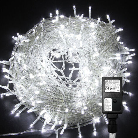 SWANEW 10M 100 Luci a stringa Bianco freddo 8 modalità di illuminazione Party Garden Decorazione per esterni per interni Luci di Natale IP44