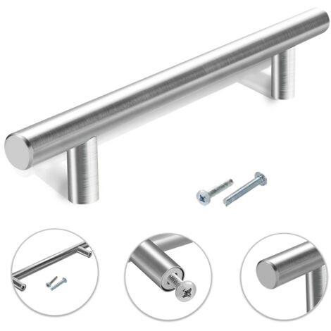 SWANEW 10x mobili maniglie maniglie armadio manico cucina manico porta mobili mobili in acciaio inossidabile reale 220x160x10 mm