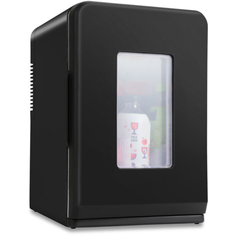 SWANEW 15L Mini Frigorifero 2in1 Funzione di raffreddamento e riscaldamento AC DC 220-240V/12V Presa elettrica e accendisigari Mini frigorifero