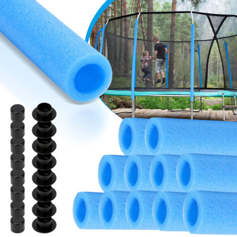 SWANEW 16x schiume universali per trampolino per pali di rete Ø28mm, copertura in schiuma per pali di trampolino - 92CM
