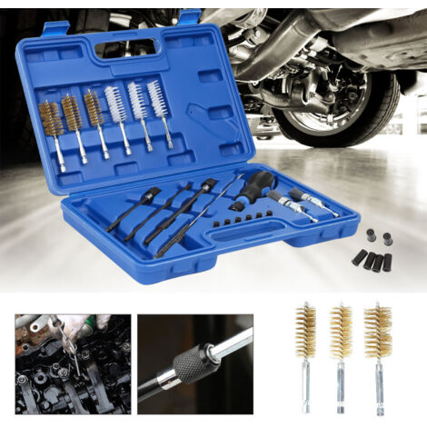 SWANEW 19TLG UGELLI DI INIEZIONE SEDE TOOL Set di spazzole in nylon Iniettore Sede Iniettore