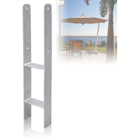 SWANEW 1X H-Anchor Post Support Carport Post Anchor zincato a caldo durevole 101MM