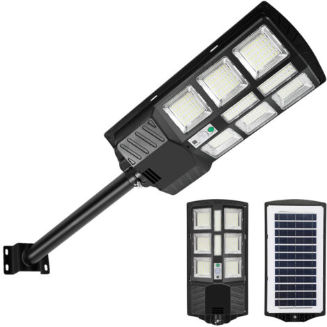 SWANEW 2 PCS luci solari da 300 W con sensore di movimento e modalità remota, luci solari da esterno da 600 lm