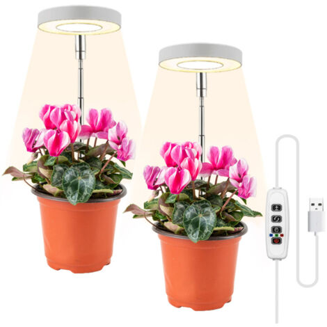 SWANEW 2 pezzi Lampade per Piante Grow Led Coltivazione Indoor Idroponica Lampada Crescita Luci Piante Illuminazione di Pannello per Luminosa Led per Piante