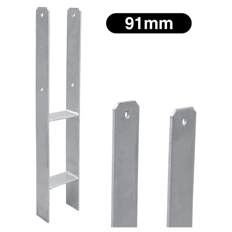 Ancrage h Support de poteau extrastark Ancrage de poteau h Pergolas-91mm-2 pièces