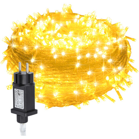 SWANEW 20M 200LED IP44 8-mode festone luce di Natale all'aperto decorazione giardino interno per Natale compleanno matrimonio soggiorno bianco caldo