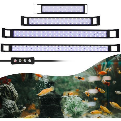 Aquarium-Beleuchtung LED 50-60 cm Aluminium IP67 vidaXL974393