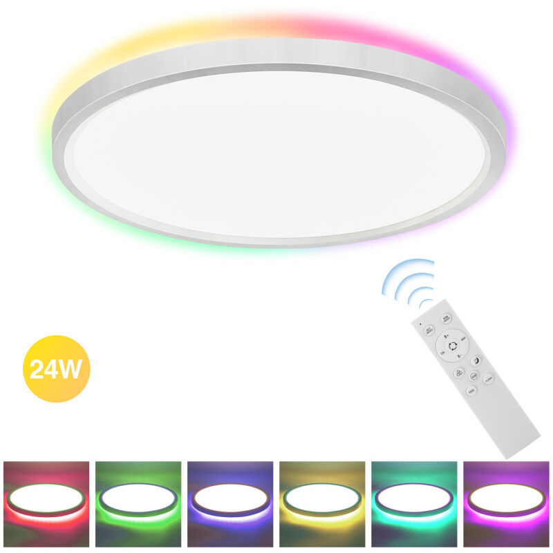 Swanew - 24W led backlight plafonnier lampe de bureau cuisine lampe de couloir salon blanc