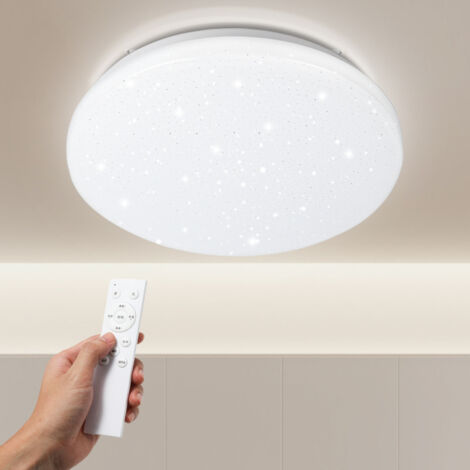 SWANEW 24W LED Deckenleuchte mit Sternenhimmel-Effekt und Dimmbarkeit für Beleuchtungspanels mit Fernbedienung