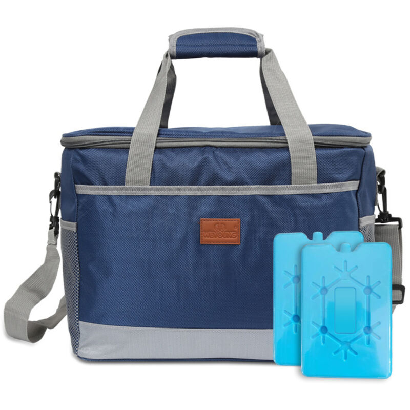 25L Sac isotherme Sac pique-nique Sac déjeuner Sac isotherme Sac isotherme pliable Panier isotherme pour transport alimentaire,Marine