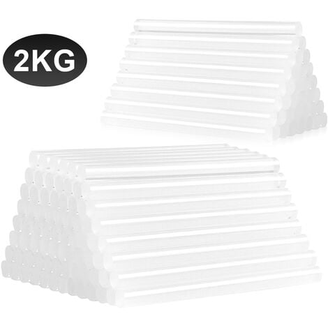 SWANEW 2KG Bâtons de Colle Chaude Ensemble de Bâtons Colle pour Pistolet à Colle Chaude DIY art ou réparations à domicile 11×190mm