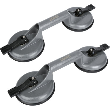 SWANEW 2pcs tazze di aspirazione. tazza di aspirazione di vetro. supporto di tazza di aspirazione di alluminio 100KG tazza di aspirazione di vetro. maniglia di tenuta