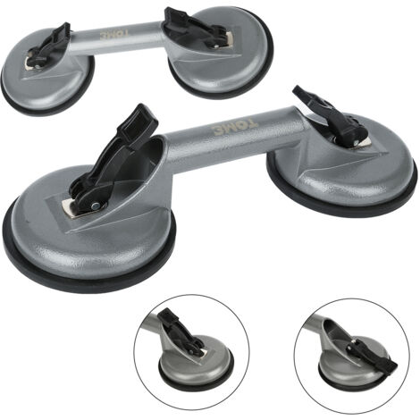 SWANEW 2pcs tazze di aspirazione. tazza di vetro di aspirazione. supporto di alluminio della tazza di aspirazione 100KG tazza di vetro di aspirazione. tenendo la maniglia