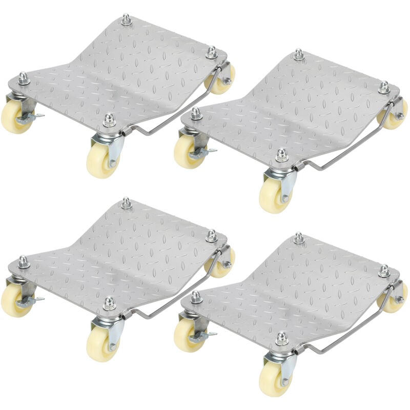 Image of Vingo - swanew 4Set veicolo movimentazione carrello trasporto aiuto manovra carico 500kg auto garage Jack