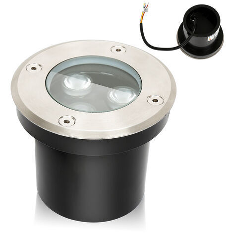 6 LED Bodeneinbauleuchten Gartenlampen Bodenlampe Lampen 1250kg belastbar IP67 