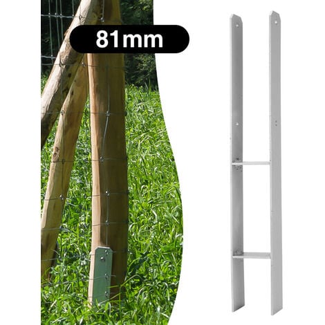 Kit clôture en bois Prunus H 80 à fixer - Achat/vente de