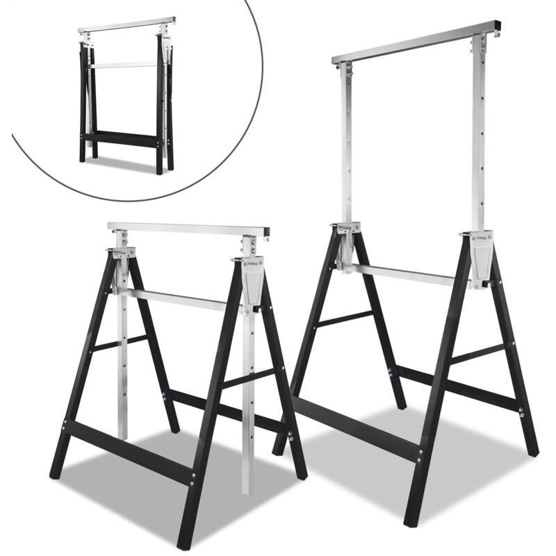 Image of 2X Gerüstbock verzinkt Klappbock Baugerüst Arbeitsbock Metallbock Allzweckbock - Swanew
