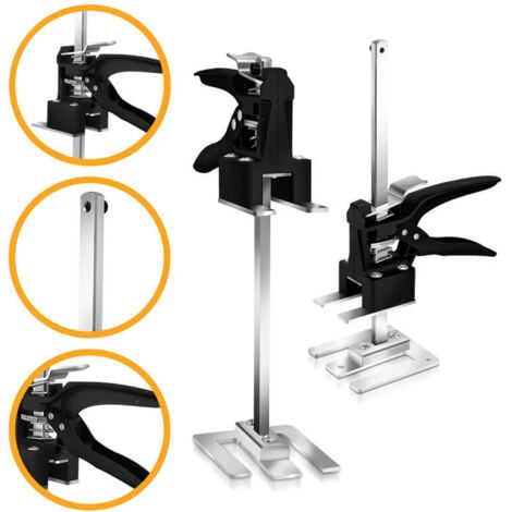 SWANEW 2x Martinetto a mano Strumento manuale Sollevatore armadio Dispositivo di sollevamento multifunzionale Fino a 240Kg