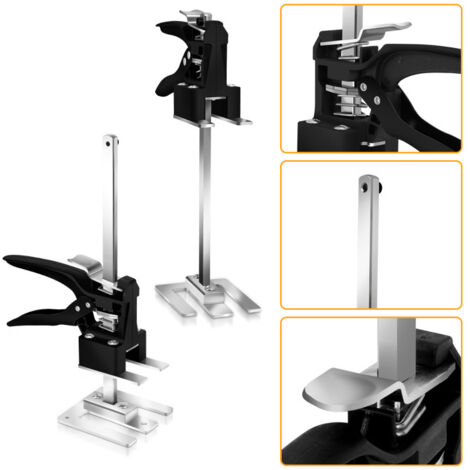 SWANEW 2x Martinetto manuale Attrezzo di sollevamento per cartongesso Sollevatore per armadi Fino a 240Kg
