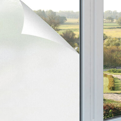 SWANEW 2x Specchio del film di finestra Anti calore protezione solare Anti UV bianco, 90200CM