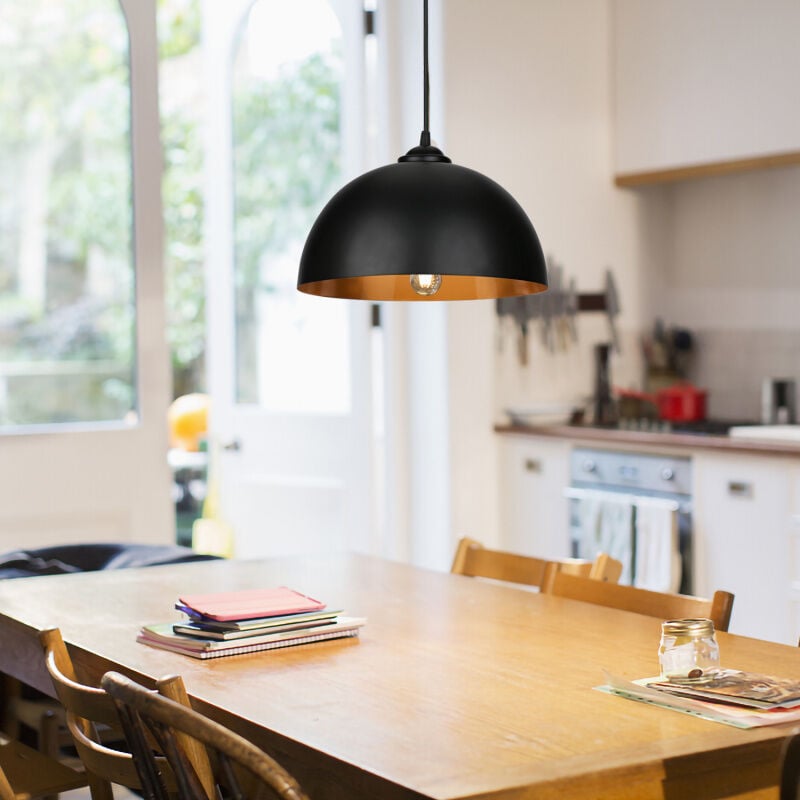 2x Suspension Luminaire Lampe suspendue Abat-jour led Douille E27 Lampe à suspendre Lampe à suspendre - Swanew