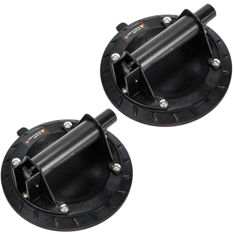 SWANEW 2x ventouses à vide Ventouse pour verre Support de ventouse Carrelage Lève-verre max.120KG