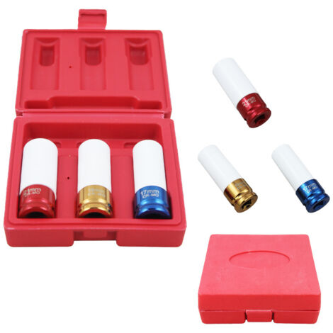 SWANEW 3 pezzi. Bussole a percussione 17/19/21 mm 1/2" Bussole per montaggio su cerchio