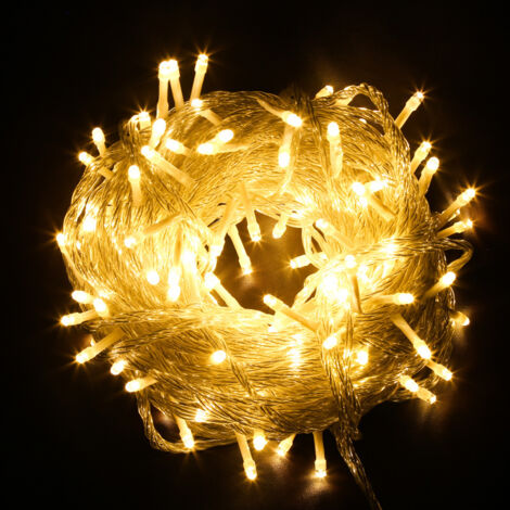 SWANEW 30M 300 Luci a stringa bianco caldo 8 modalità di illuminazione Party Garden Decorazione per esterni per interni Luci di Natale IP44