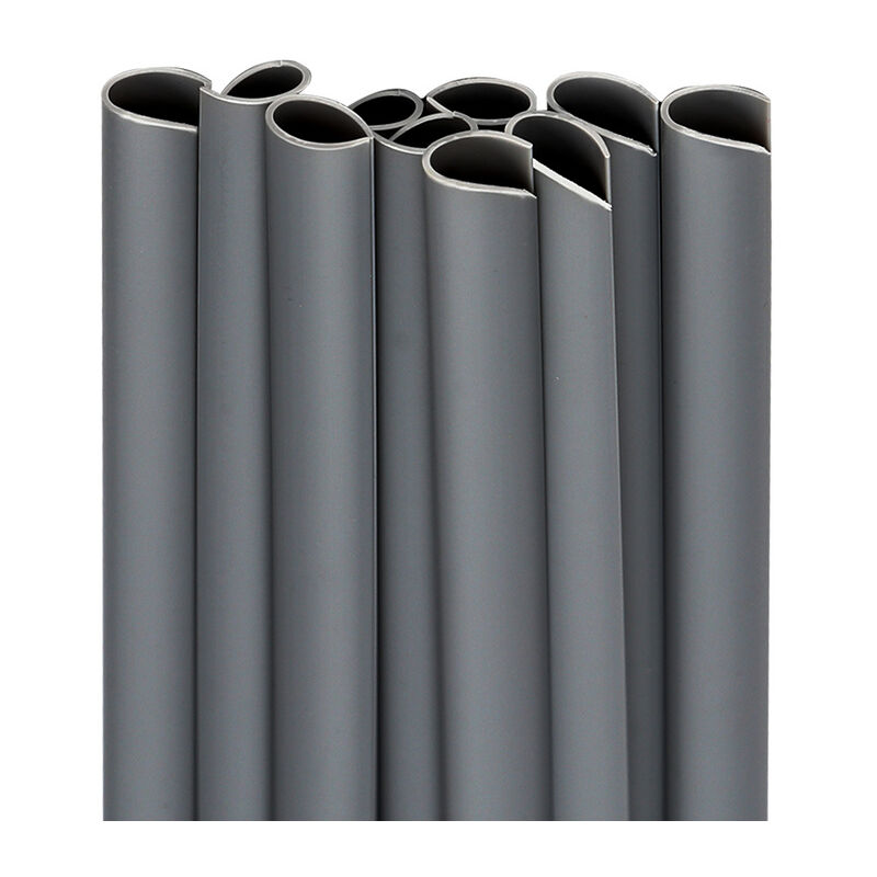 30x rails de serrage bandes d'intimité clips de fixation en pvc jardin, anthracite - anthracite - Swanew