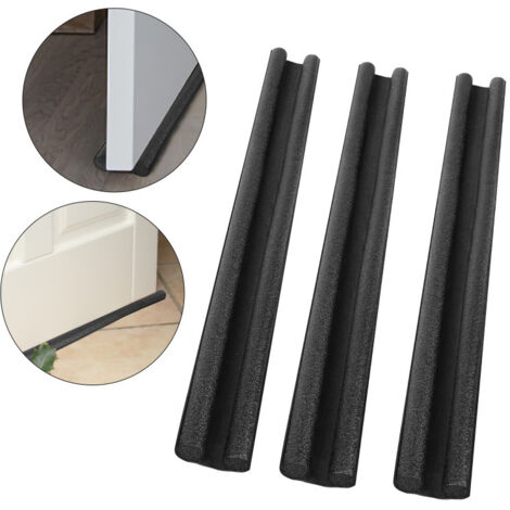 SWANEW 3x portiera per le porte del tappo nera Doltetto a vento Porta 93 cm sigillo