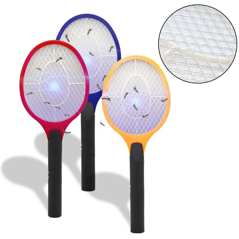Swanew - 3X Tapette à mouches électrique Rouge/Bleu/Jaune Insect Killer Mosquito Office
