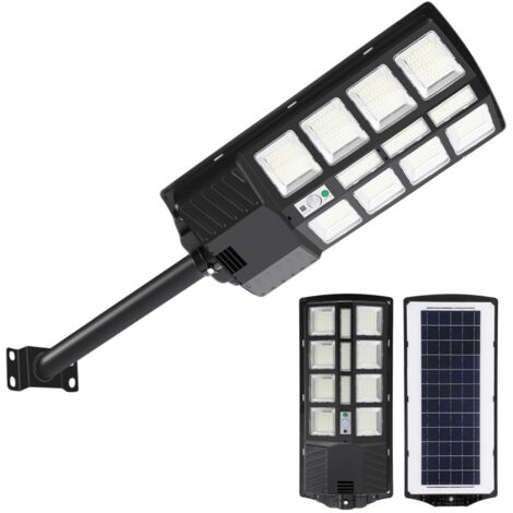SWANEW 4 PCS luci solari da 400 W con sensore di movimento e modalità remota, luci solari da esterno da 600 lm