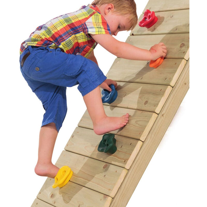 40X Prises d'escalade Pierres de bloc enfants Outdoor Indoor Pierres d'escalade vis incl.