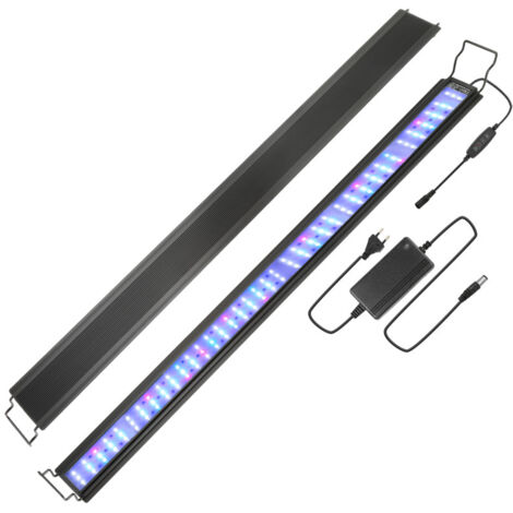 SWANEW 45W Acquario LED con timer decorazione pesci d'acqua salata RGB. 107-130cm