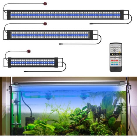 SWANEW 45w LED Aquarium Lampe Tank Leuchte Dimmbar Beleuchtung mit Fernbedienung,120-150CM