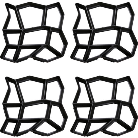 SWANEW 4x modello di pavimentazione professionale di plastica DIY della muffa della pavimentazione della muffa