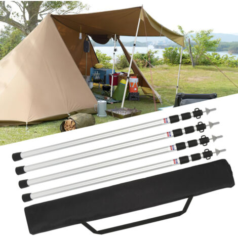 SWANEW 4x Palo per tenda palo per tenda palo per telo 87-234cm