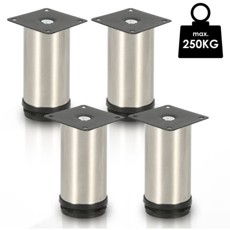 SWANEW 4X Piedini per mobili Piedi regolabili Piedi per divani Piedi regolabili - Acciaio inox-120mm