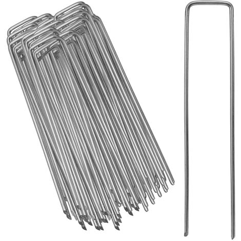 RANDACO 150er Erdanker Heringe Verzinkt 15 X 2.5cm Bodenanker Erdnagel Heringe Erdnägel 150er