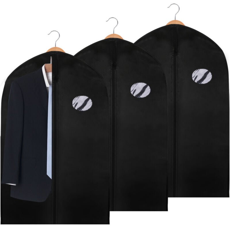 Swanew - 3x Kleidersack profi Kleidersäcke Größe wählbar Kleiderhülle Schutzhülle 100 x 60cm