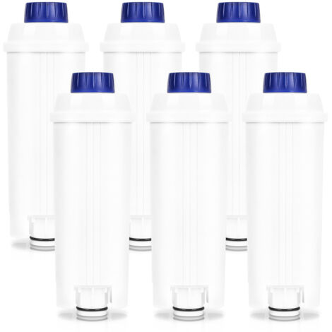 SWANEW 6x Filtro acqua per Delonghi compatibile per DLSC002 EC800 ECAM ETAM con carbone attivo