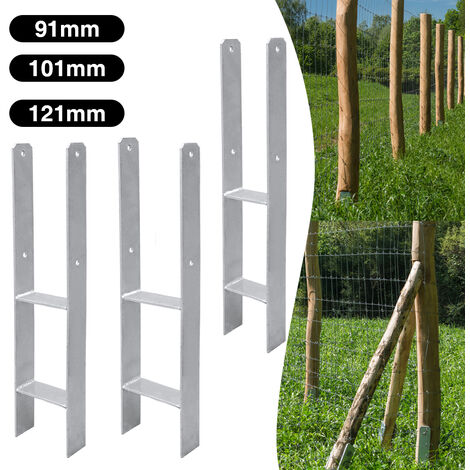 SWANEW 6x support de poteau Ancre de poteau H 600MM pergola pied de poteau support de clôture Ancre