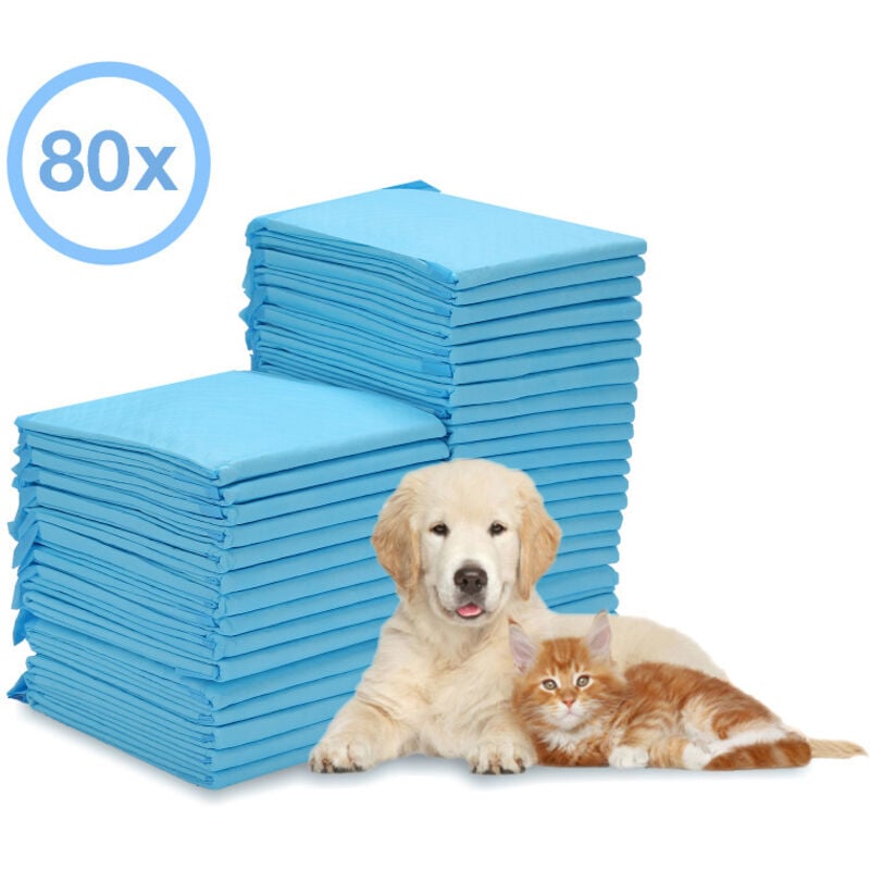 80X Tapis pour chiots extrêmement absorbant Tapis de dressage Coussin pour chiens 60x60CM - Swanew