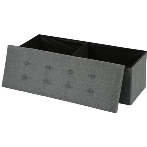 SWANEW Abbigliamento a sedere Abbigliamento petto di sgabelli Panchina Piegabile 110x38x38 cm Antracite