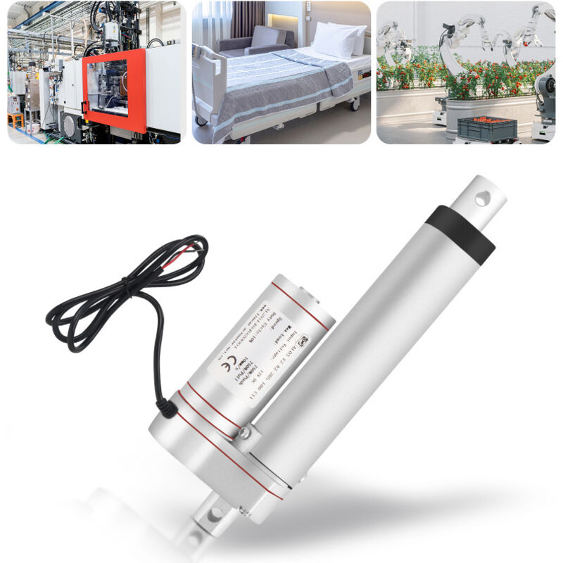 Moteur à actionneur linéaire 1500N 12V Stroke Industry 5mm/s 150mm - Swanew