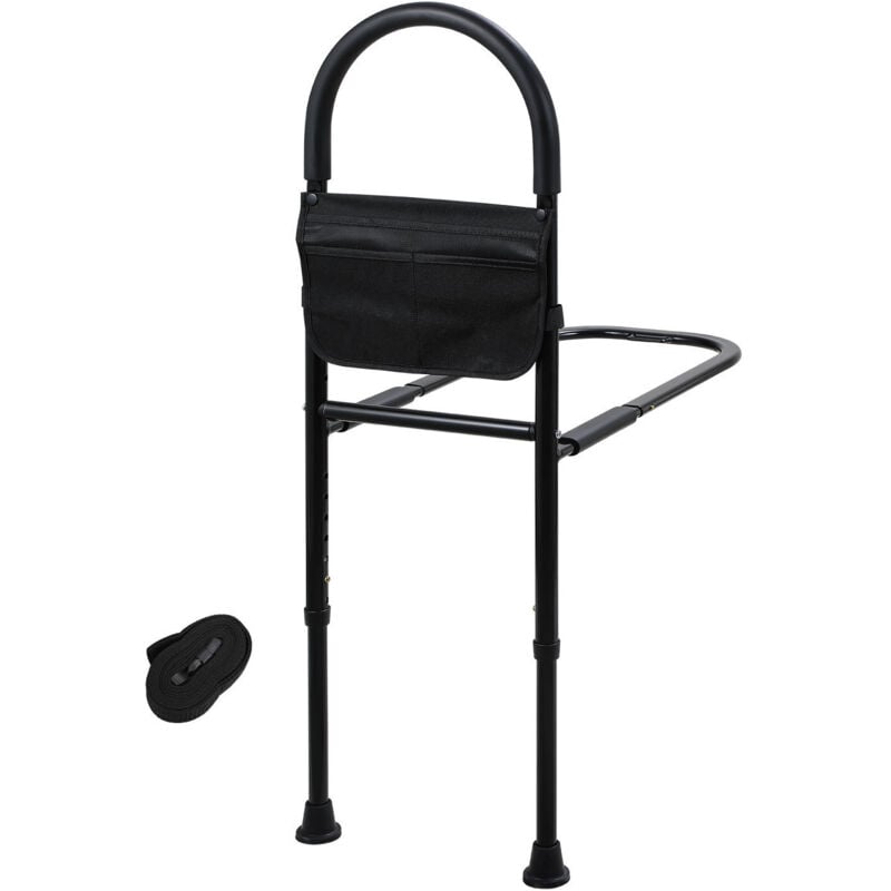 Swanew - Aide à la verticalisation du lit Barrière de Lit Pour la Sécurité des Personnes Âgées Poignée de Lit Réglable en Hauteur Aide à L'entrée de