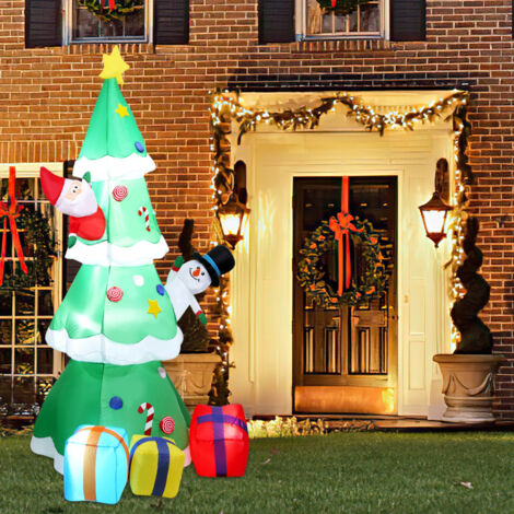 SWANEW Albero di Natale gonfiabile 240 cm Decorazione natalizia colorata Basso rumore